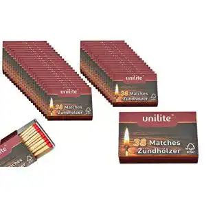Streichhölzer jameitop ® 60 Schachteln Feuer/Holz