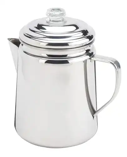 Perkolator Coleman aus Edelstahl, für 12 Tassen