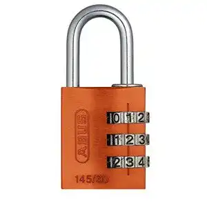 Abus-Zahlenschloss ABUS Zahlenschloss 145/30 Orange – Level 3