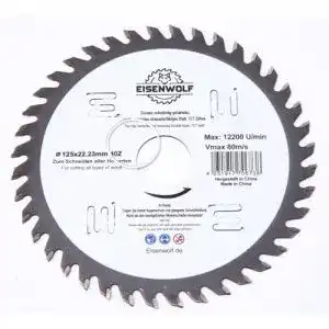 Holzsägeblatt-für-Winkelschleifer-125 Falon-Tech 125×22,23 mm