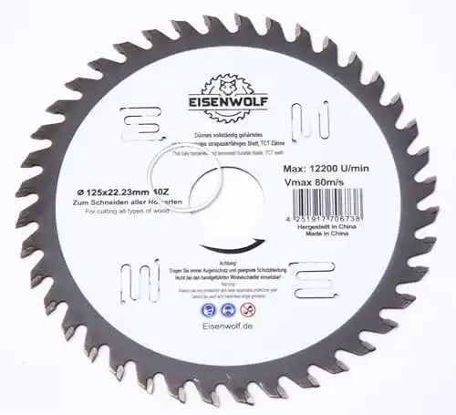 Holzsägeblatt-für-Winkelschleifer-125 Falon-Tech 125×22,23 mm