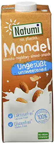 Mandelmilch Natumi Mandeldrink Ungesüßt Bio Vegan 1 ltr 6er Pack