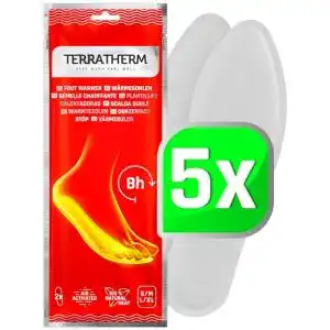 Thermosohlen TerraTherm Wärmesohlen für Schuhe 5 Paar S