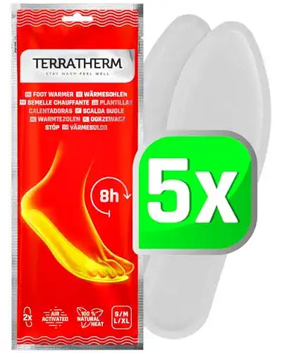 Thermosohlen TerraTherm Wärmesohlen für Schuhe 5 Paar S