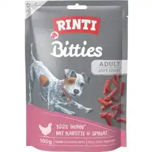 Rinti-Leckerli Rinti Bitties Huhn mit Karotte & Spinat, Hunde Snack