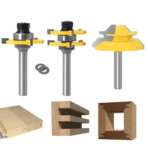 Verleimfräser APlus 45 Grad Lock Mitre Router Bit, Holzfräser