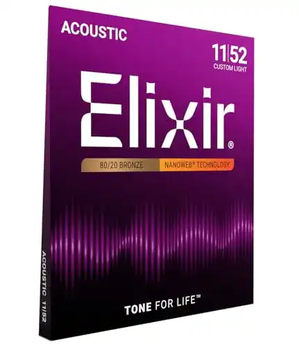 Elixir-Gitarrensaiten Elixir ® 11027 Saiten 80/20 Bronze