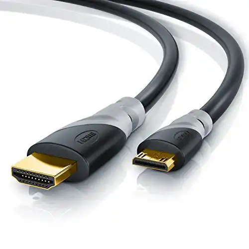 Mini-HDMI-Kabel CSL-Computer CSL, 5m Meter, 3-fach geschirmt