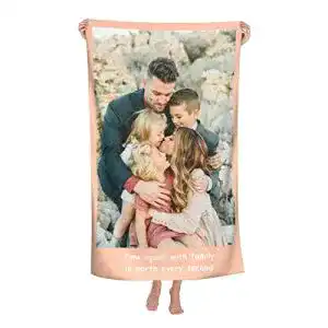 Foto-Handtuch Naispanda Personalisiertes Badetuch mit Foto