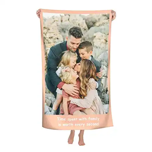 Foto-Handtuch Naispanda Personalisiertes Badetuch mit Foto