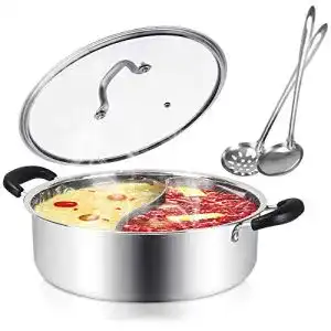 Hot Pot Kerykwan Unterteilt 18/10 Edelstahl Shabu Shabu