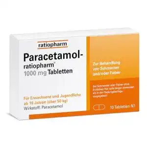 Schmerzmittel Ratiopharm Paracetamol-® 1000 mg Tabletten