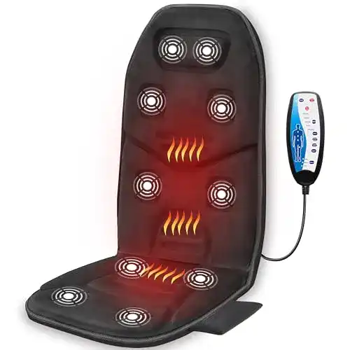 Massagesitzauflage COMFIER mit Wärme – 10 Vibrationsmotoren
