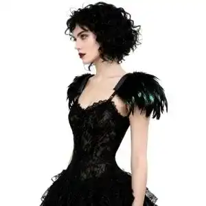 Epaulette keland Damen Halloween Cosplay Feder Epaulet Shrug