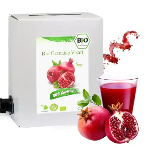 Granatapfelsaft GutFood – 3 Liter Bio – Bio Granatapfel Saft 3 l