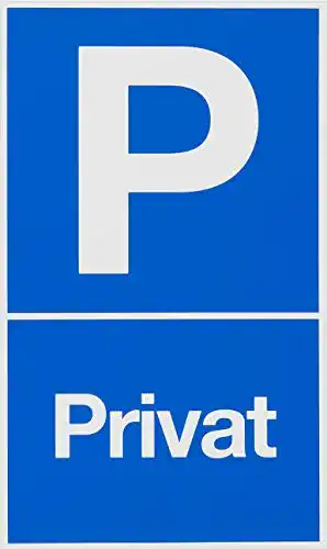 Parkplatzschild Metafranc Hinweisschild “P-Privat” 250 x 150 mm