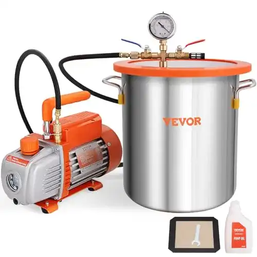 Die beste Vakuumkammer VEVOR Vakuumpumpe mit 19L 100L/min 2026 Test Bestseller Vakuumkammer VEVOR Vakuumpumpe mit 19L 100L/min