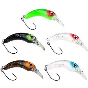 Forellen-Blinker FISHN FISHY Forellen Wobbler Set – Größe 4 cm, Gewicht 1,3 g, Forellenköder