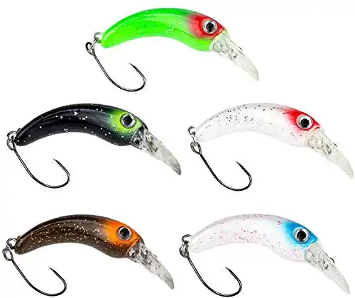 Die beste Forellen-Blinker FISHN FISHY Forellen Wobbler Set - Größe 4 cm, Gewicht 1,3 g, Forellenköder 2026 Test Bestseller Forellen-Blinker FISHN FISHY Forellen Wobbler Set – Größe 4 cm, Gewicht 1,3 g, Forellenköder