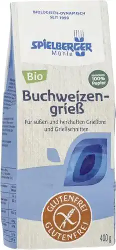 Grieß Spielberger Bio Glutenfreier Buchweizen (2 x 400 gr)