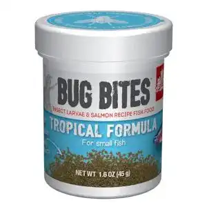 Insektenmehl Fluval Bug Bites Fischfutter mit Insektenlarven, 45g