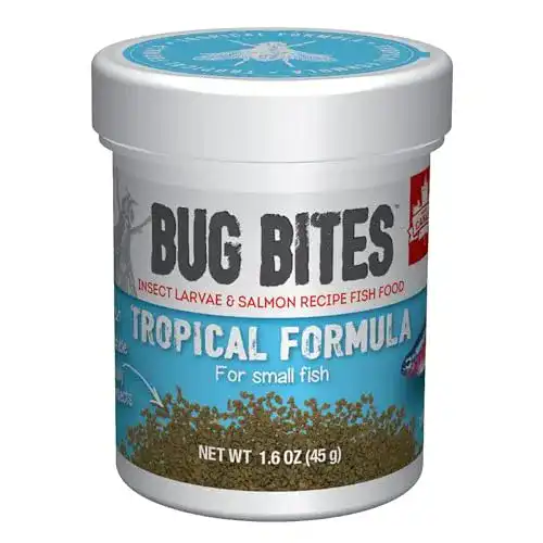 Insektenmehl Fluval Bug Bites Fischfutter mit Insektenlarven, 45g