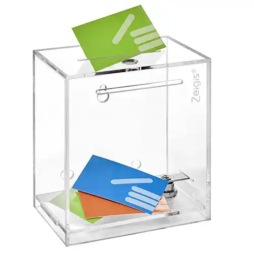 Spendenbox Zeigis /Aktionsbox/Losbox mit Schloss, freistehend