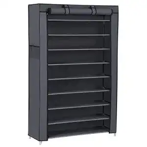 Schuhschrank SONGMICS Schuhregal mit 10 Ebenen, staubdicht