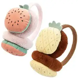 Ohrenwärmer Miotlsy Kinder Ohrenschützer 2PCS Fruit Design