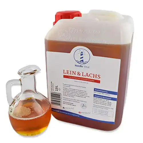 Barf-Öl NordicVital Leinöl & Lachsöl 2,5L Kanister Barföl Mischung