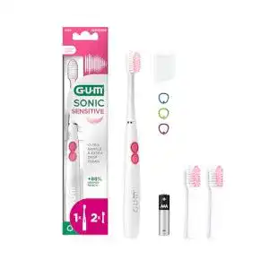 Zahnbürste mit Batterie GUM Sonic Sensitive batteriebetrieben