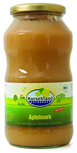 Apfelmus Marschland Bio-Apfelmark, ungesüßt, 6 Stück