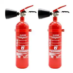 Andris-Feuerlöscher ANDRIS 2X Feuerlöscher 2kg CO2