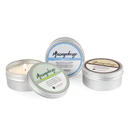 Massagekerze Lumunu Deluxe Set MASSAGEGLÜCK, 3 Kerzen