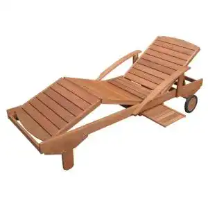 Sonnenliege Hecht Gartenliege ERA, rollbar, ausziehbare Ablage