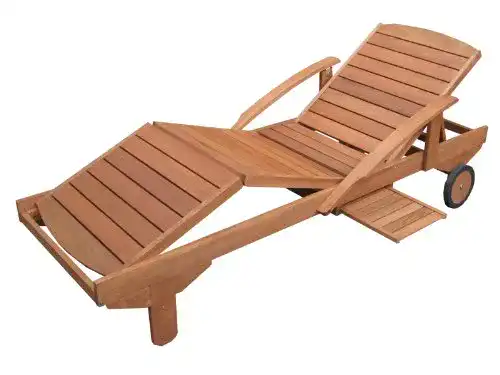 Sonnenliege Hecht Gartenliege ERA, rollbar, ausziehbare Ablage