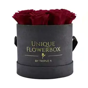 Rosenbox TRIPLE K mit edlem Samt-Finish Infinity Rosen