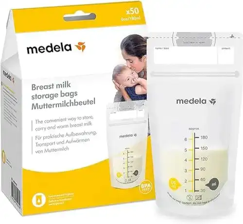 Muttermilchbeutel Medela Set mit 180 ml, 50 Stück