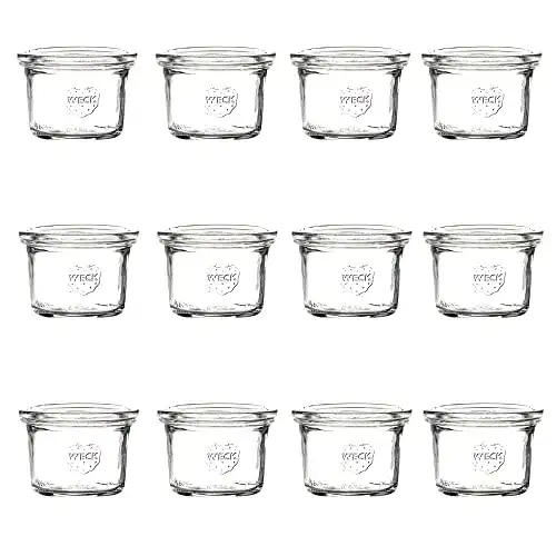 Weckgläser Weck – Glas in Mini-Sturz-Form mit Deckel 80 ml