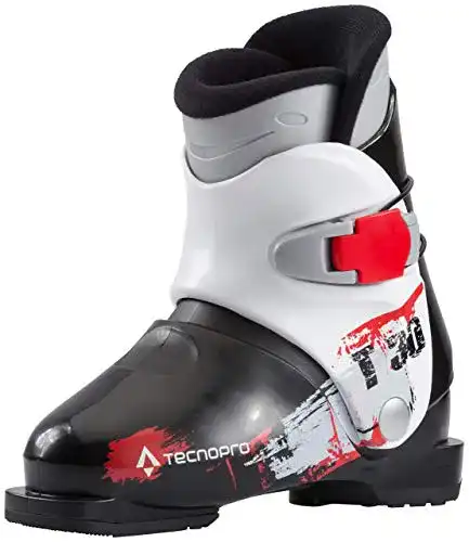 Kinder-Skischuh TECNOPRO Kinder T30 Skistiefel, schwarz/Weiß