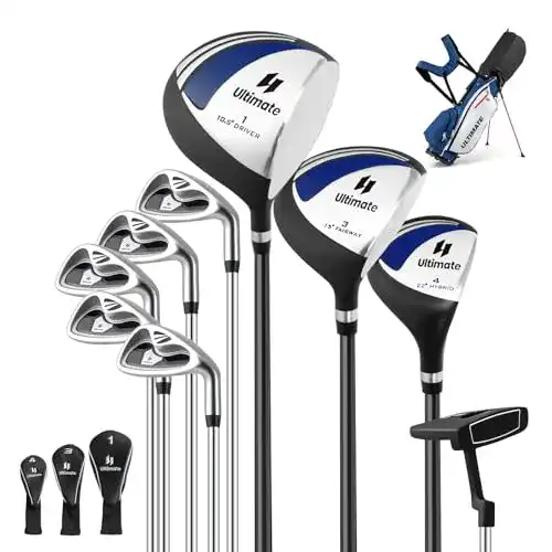 Fairwayholz COSTWAY 10-teiliges komplettes Herren Set