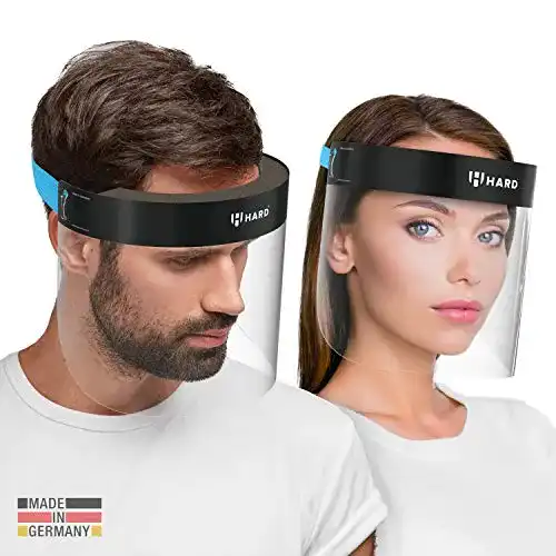 Gesichtsschutzschild HARD 1x Pro Visier Gesichtsschutz Zertifiziert
