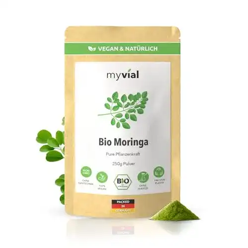 Moringa-Pulver myvial ® Moringa Pulver Bio 250g, fein