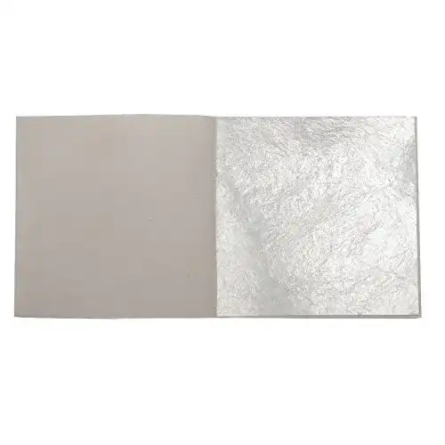 Blattsilber Blattgold-Blattsilber 50 Blatt Echtes 5 x 5 cm