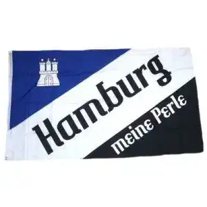 HSV-Fahne FahnenMax Fahne Hamburg Meine Perle Wappen