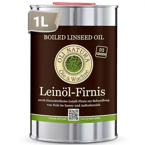 Holzlasur OLI NATURA Öle & Wachse OLI-NATURA Leinöl-Firnis, 1 L