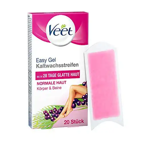 Die beste Veet-Kaltwachsstreifen Veet mit Easy-Gelwax Technologie, 20 Stück 2026 Test Bestseller Veet-Kaltwachsstreifen Veet mit Easy-Gelwax Technologie, 20 Stück