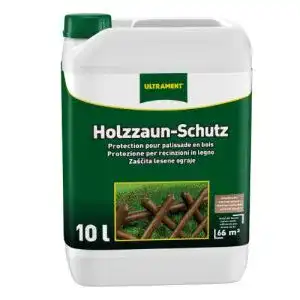 Holzschutzfarbe Ultrament Holzzaun-Schutz, naturbaun, 10l