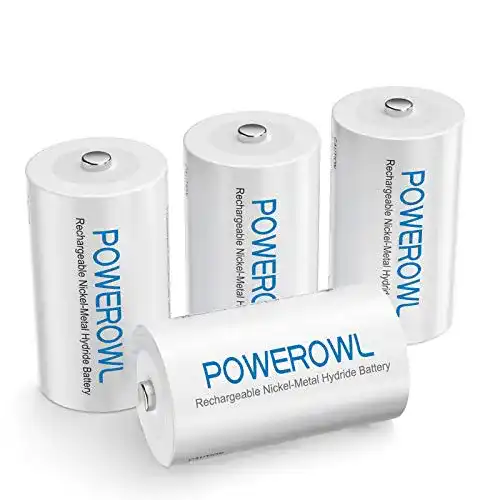 Baby C Akku POWEROWL C Baby Akku 1.2V 5000mAh, 4 Stück