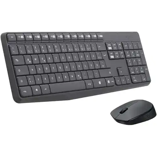 Tastatur-Maus-Set Logitech MK235 Kabellos, 2.4 GHz Verbindung